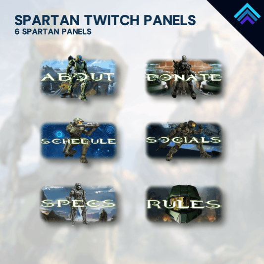 Spartan Themed Twitch Panels by iLeveled